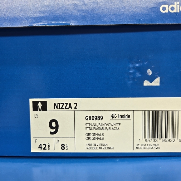 Adidas Men\'s Nizza 2 Platform GX0989 \'Pale Nude\' High Top Shoes Size 9 New main image 4